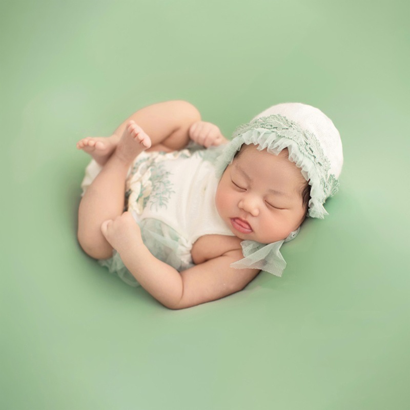 Set Đầm Công Chúa + Băng Đô Cài Tóc Cho Bé Gái 1 Tháng Tuổi