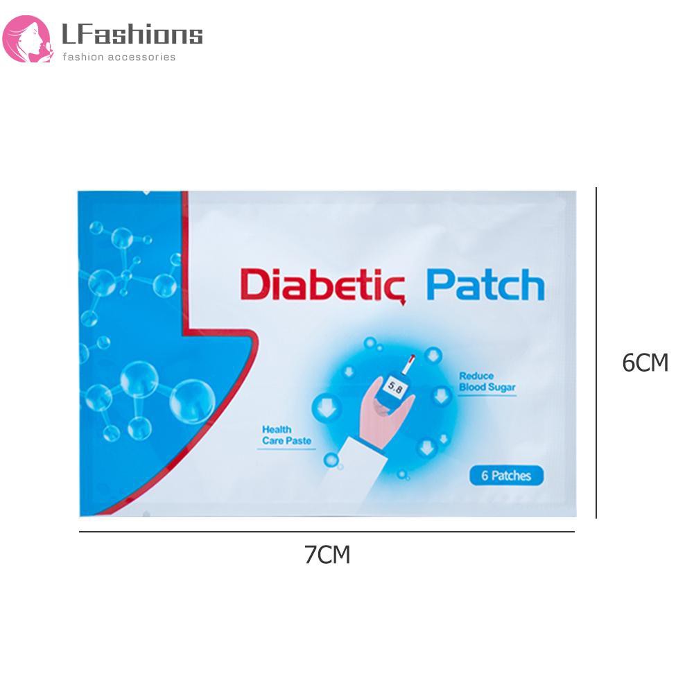 Lfashions♥ 6pcs/bag Diabetic Patch Diabetes Herbal Diabetes Cure Lower Blood Glucose