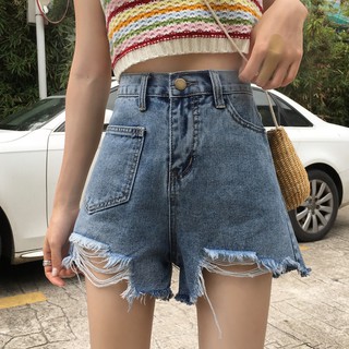 Short Jean Nữ Cạp Cao Hàng Quảng Châu Chất Đẹp