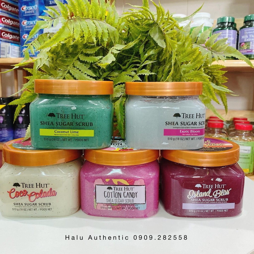 Tẩy Da Chết Tree Hut, Tẩy Tế Bào Chết Toàn Thân, Full Body - 510g