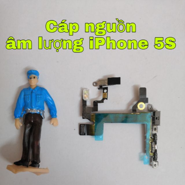 Cáp nguồn, âm lượng, gạt rung, flash iphone 5s