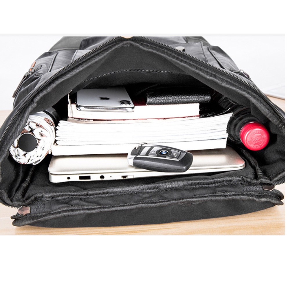 Balo nam da tự nhiên công suất lớn phong cách mới