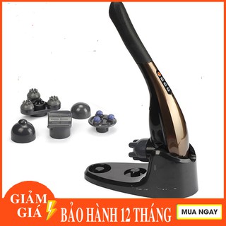 Máy massage cầm tay 6 đầu sạc pin tích điện.