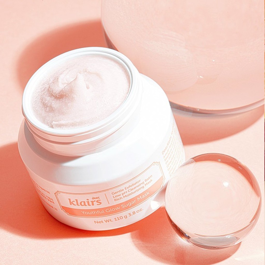 Mặt Nạ Loại Bỏ Tế Bào Chết Klairs Youthful Glow Sugar Mask chiết xuất bưởi 110g