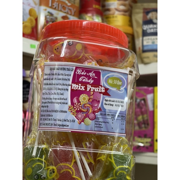 Kẹo dẻo que hình thú hủ 50que