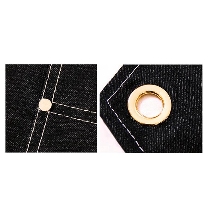 Tạp Dề Nhuộm Tóc Bằng Denim Màu Cà Phê Sữa