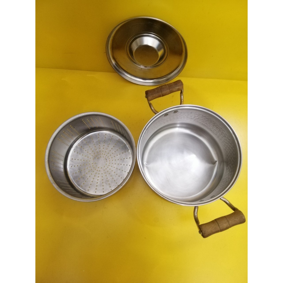 Nồi luộc có khay lọc nội địa Nhật, size 21cm, cao 14cm (mã 761), Dùng được bếp từ