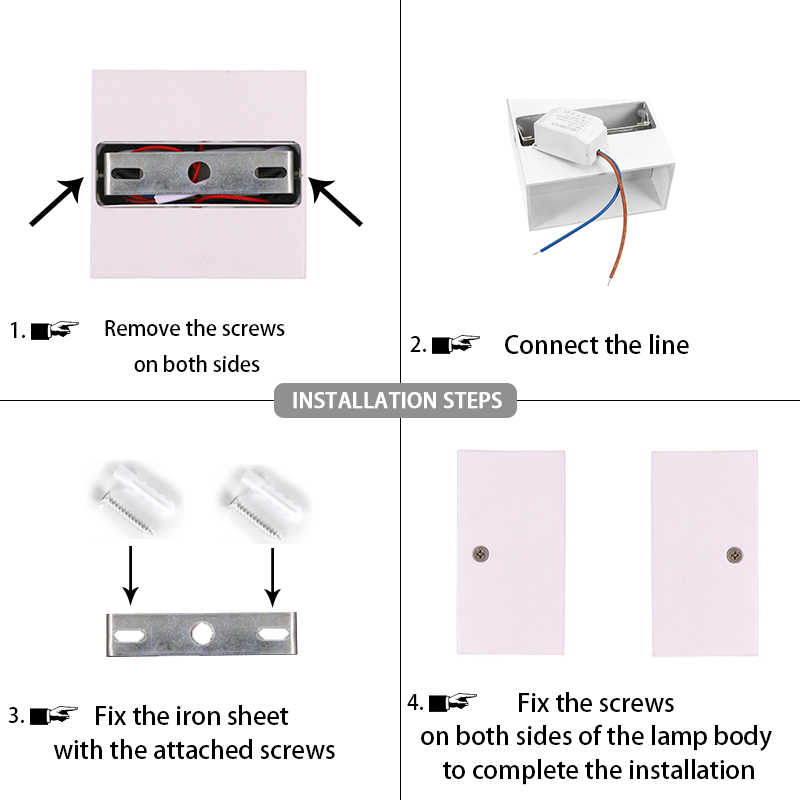 7W 10W LED Đèn tường acrylic Đèn trang trí nhà cửa hiện đại Đèn trong nhà Phòng khách trong nhà Đèn phòng ngủ AC 85-265V