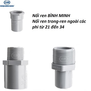 Nối ren trong,ren ngoài bình minh các phi 21,27,34