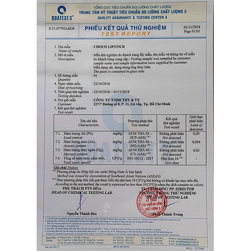 Son Kem Lì từ Socola Mịn Môi Lâu Trôi CHOCO LIPSTICK