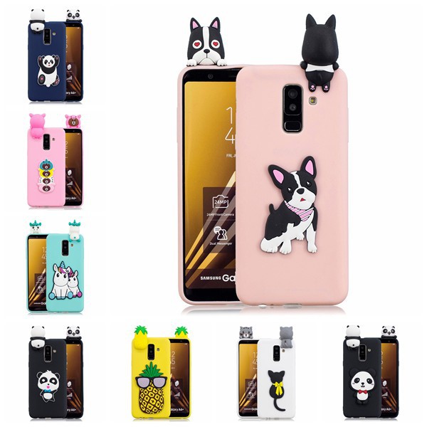 Samsung Galaxy A6 Plus A8+ 2018 Cute 3D Soft Silicone Case Phone Cover/PP