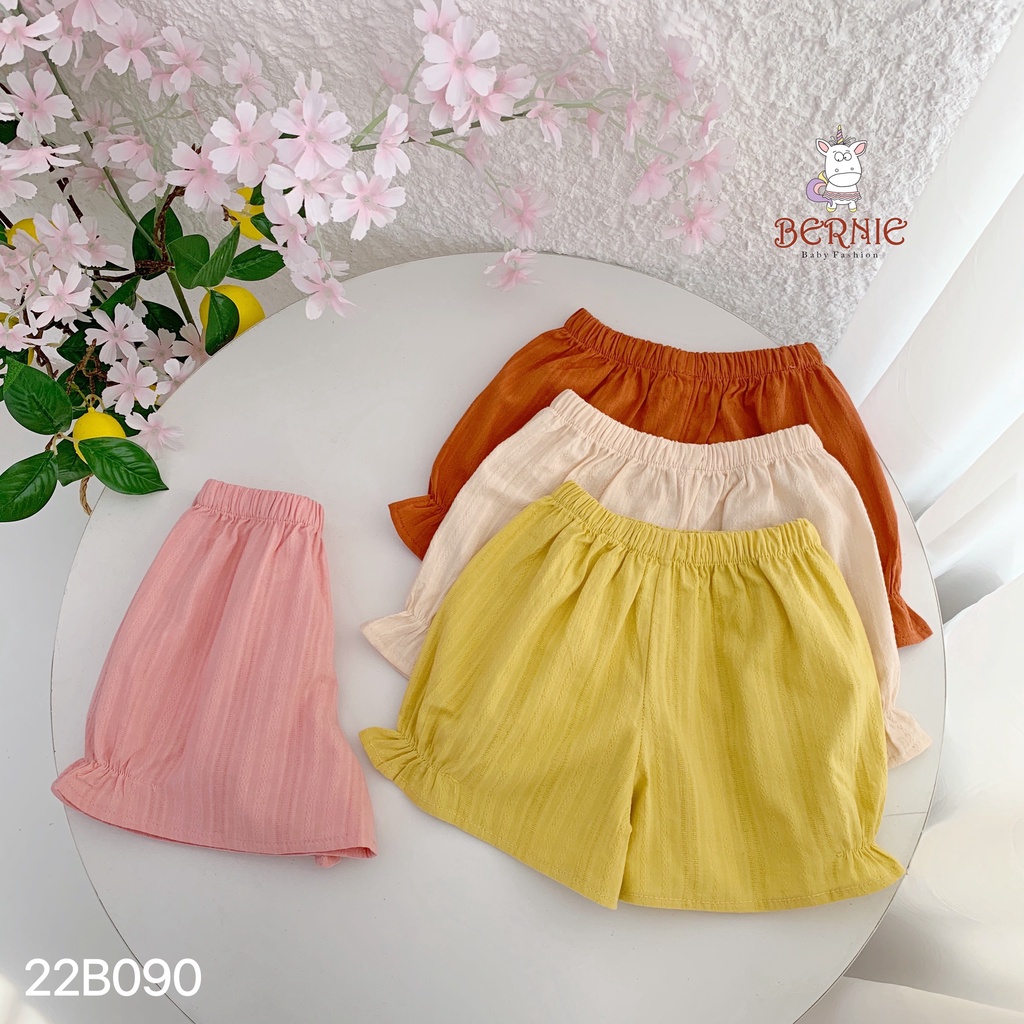 Bộ cộc tay cánh tiên thêu hoạ tiết bé gái, bộ thô đũi cánh tiên mùa hè cho bé