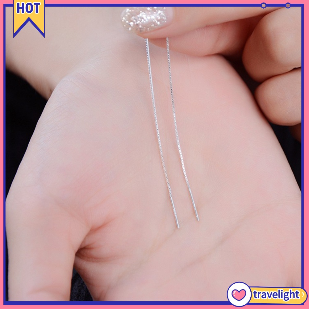 1 Khuyên Tai Dáng Dài Sợi Xích Thời Trang Cho Nữ