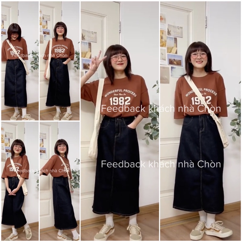 Áo thun 3158 MÀU NÂU hàng loại 1 chất dày dặn Cotton Unisex CHÒN CLOTHING