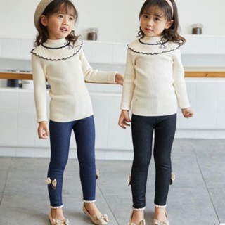 Quần giả bò lót lông , quần jean lót nỉ cho bé gái từ 3 đến 9 tuổi