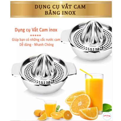 Bộ vắt cam INOX tiện dụng-Nắp vắt cam nhựa Việt Nhật kèm ca đong định mức