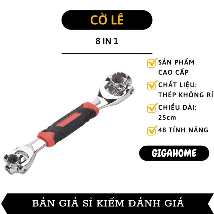 Cờ Lê Đa Năng GIGAHOME Cờ Lê 8 Đầu  Xoay 360 Độ 48 Trong 1 Thông Minh, Tiện Dụng 7615