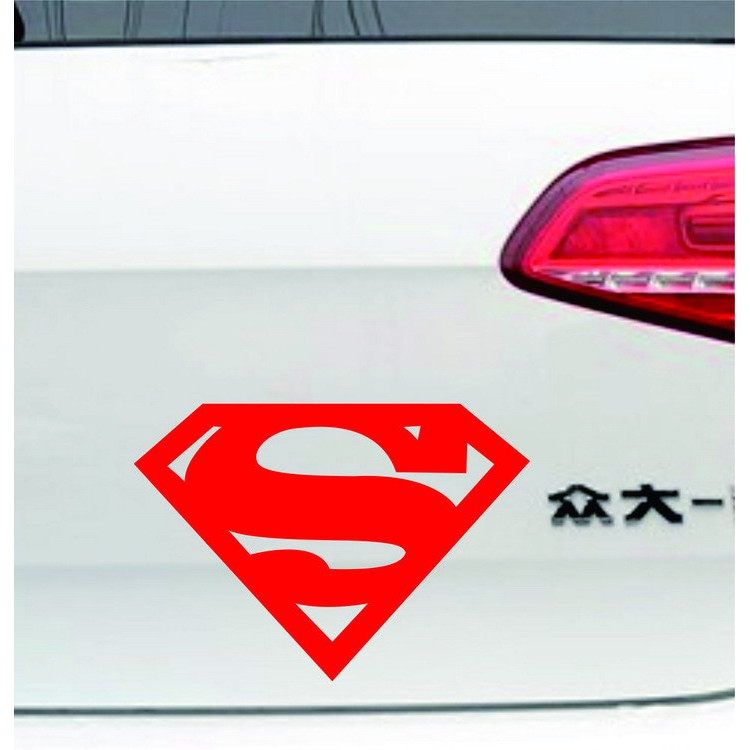 Sticker Dán Xe Hơi Chống Thấm Nước Logo Superman