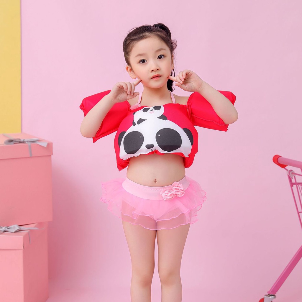 [Hàng HOT] Phao tập bơi liền thân cho bé 2-6 tuổi - phao tay đỡ ngực cho bé có dây đeo vai【Southdakota051】