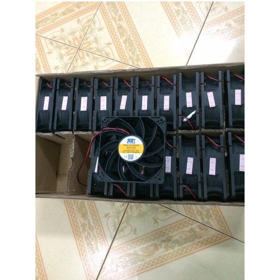 Quạt chống ẩm DC 48V - Lắp máy phun sương siêu âm