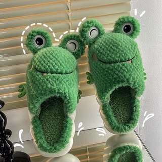 Dép ếch xanh 🐸 mắt to đế dày đi trong nhà