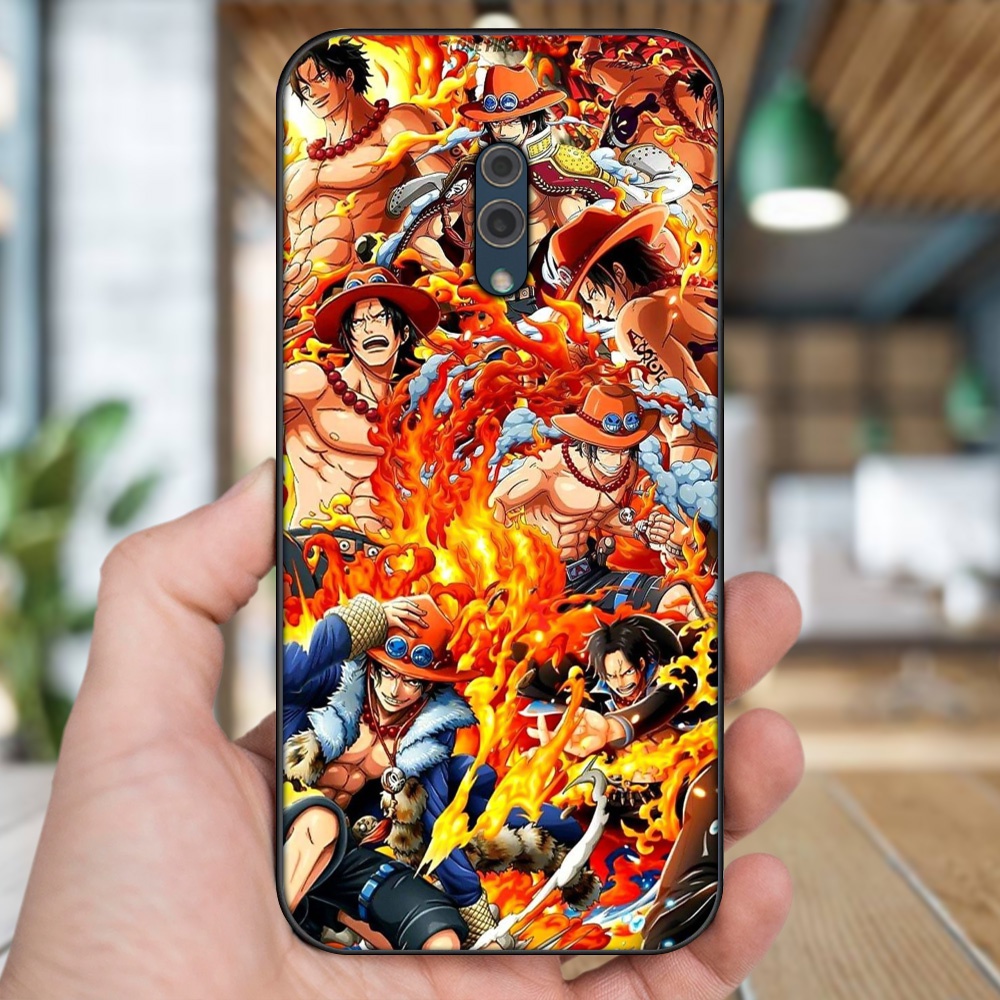 Ốp lưng Oppo K3 viền đen in hình Ace One Piece