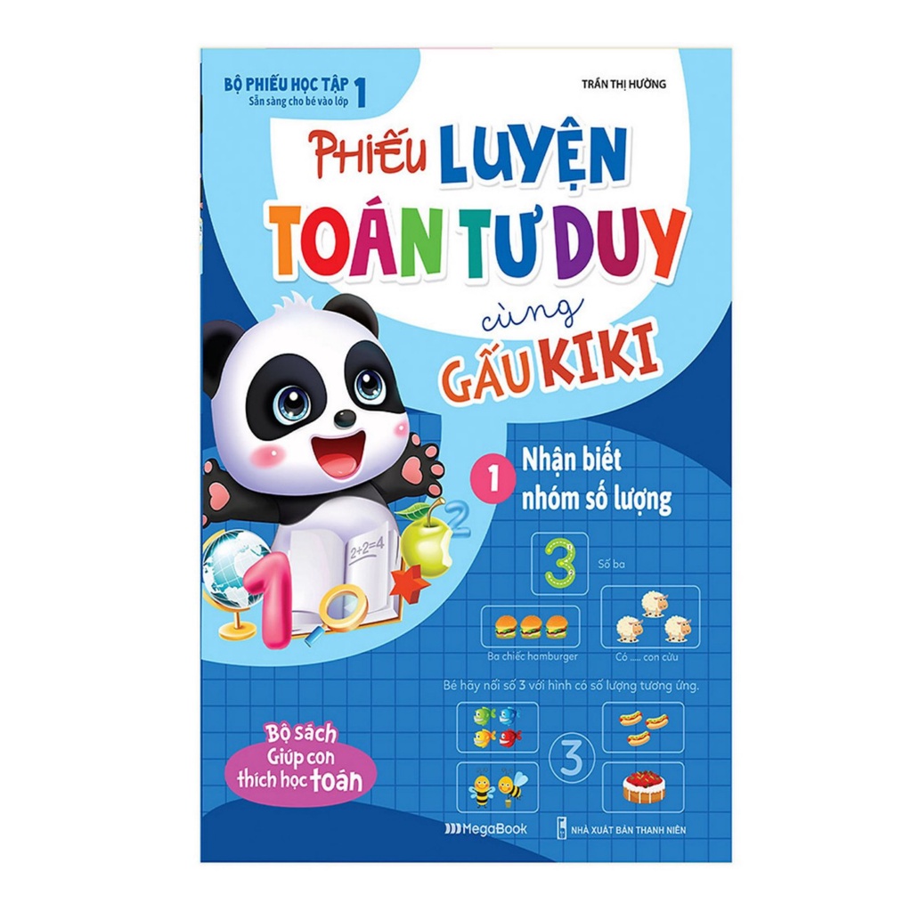 Sách- Phiếu Luyện Toán Tư Duy Cùng Gấu Kiki 1