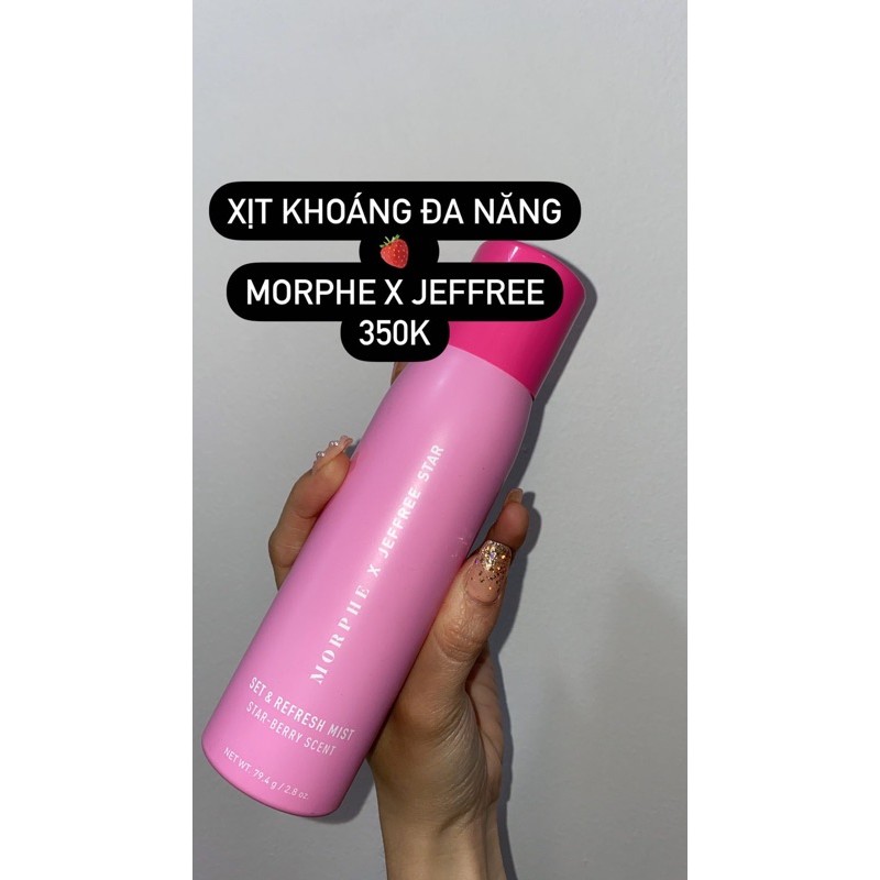 Xịt Khoáng Đa Năng Morphe x Jeffree Khoá Nền + Dưỡng Da Hằng Ngày