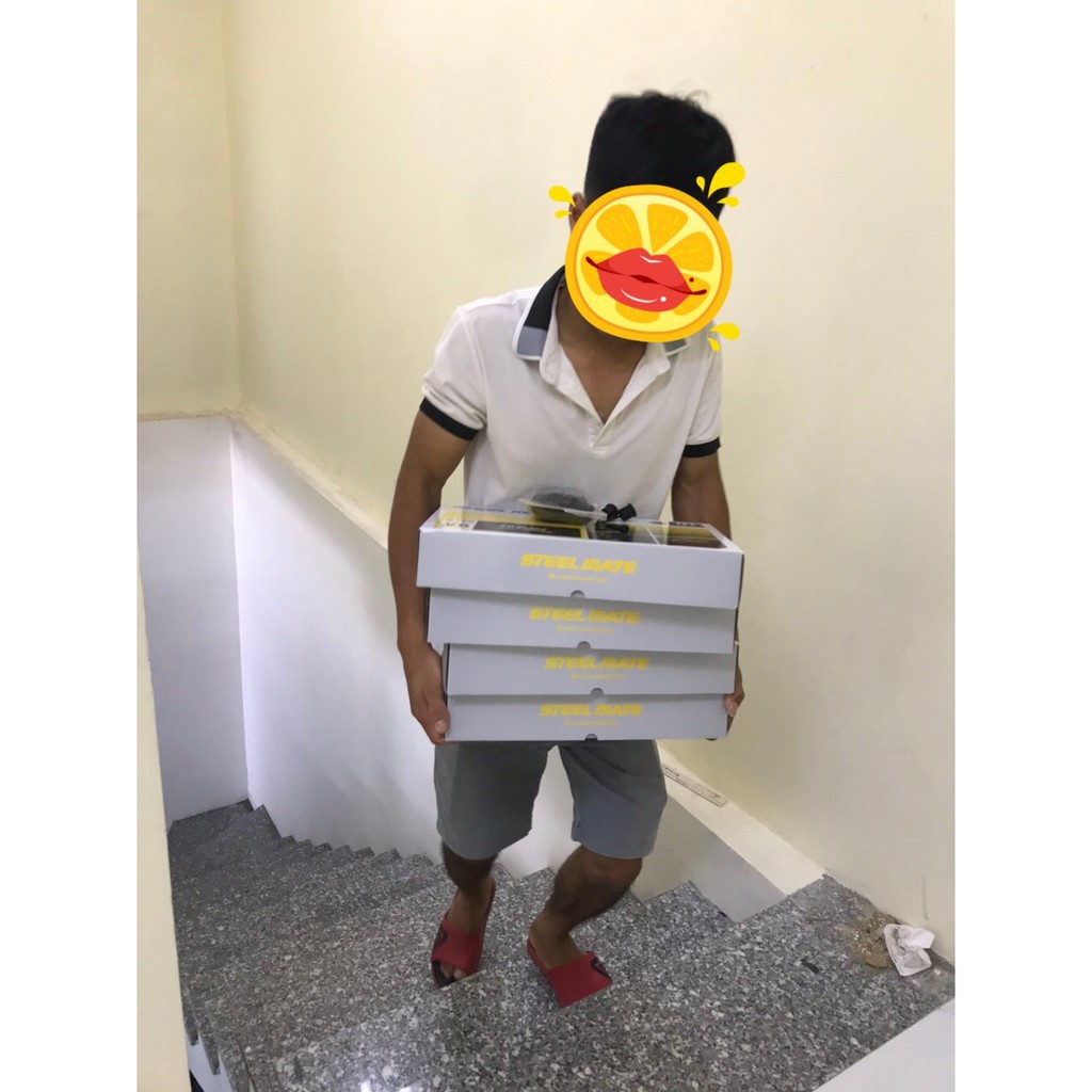 Cảnh báo va chạm trước và sau cho xe ô tô, xe hơi - Cảm biến lùi 6 mắt màu đen, trắng Steelmate V6, bảo hành 3 năm