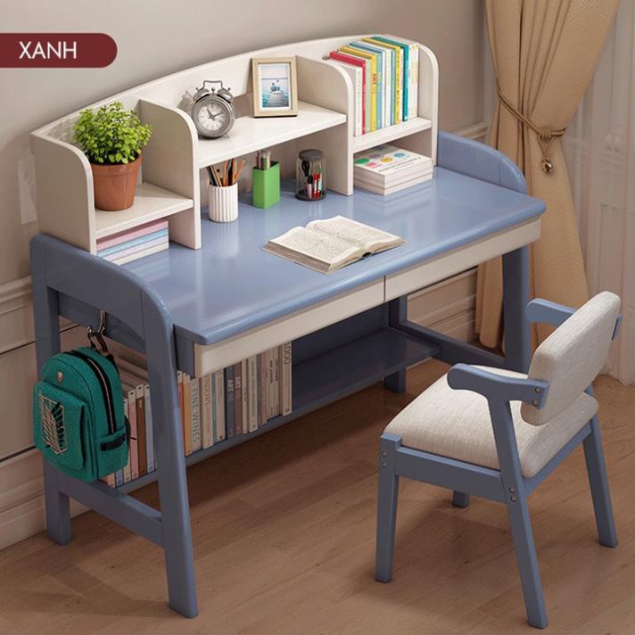 Bàn học sinh tăng giảm chiều cao 80cm,chống gù lưng, chống cận cao cấp gỗ cao su nhập khẩu sang trọng.