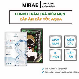 Combo Mặt nạ cấp ẩm + Tràm trà ngừa mụn cấp tốc sự kết hợp hoàn hảo giữa Mirae EX 8 phút với Sexylook 20g/miếng