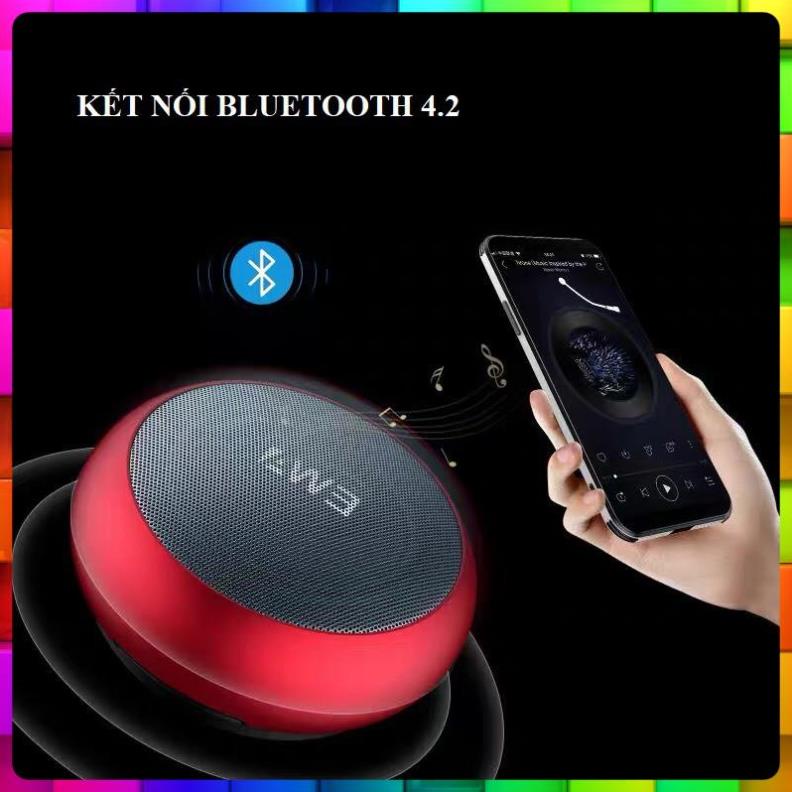 Loa bluetooth mini EWA A110 Dung lượng pin 750mAh, Cổng USB, Cổng thẻ SD,Kháng nước âm thanh sống động, BH 12 tháng