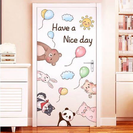 Decal dán tường trang trí phòng - ĐỘI THÚ BÓNG BAY - MS-022