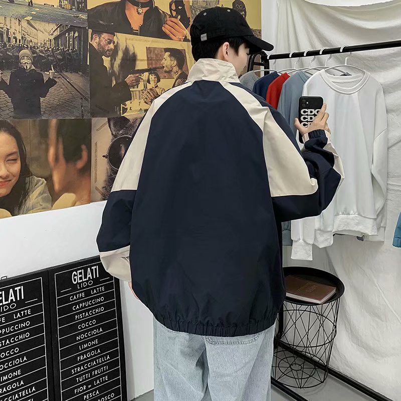 Áo Khoác Dáng Rộng Rãi Phong Cách Hồng Kông Sành Điệu Cho Nam Và Nữ Simple Fashion áo khoác nam đẹp áo khoác nam unisex bomber jackets áo dài tay Hàn Quốc bigsize jacket nam
