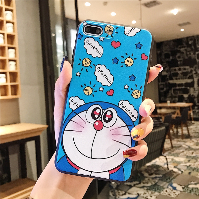 Ốp điện thoại silicone in hình hoạt hình Doraemon cho OPPO F11 F9 Pro F7 F1S A3S A37 A71 A83