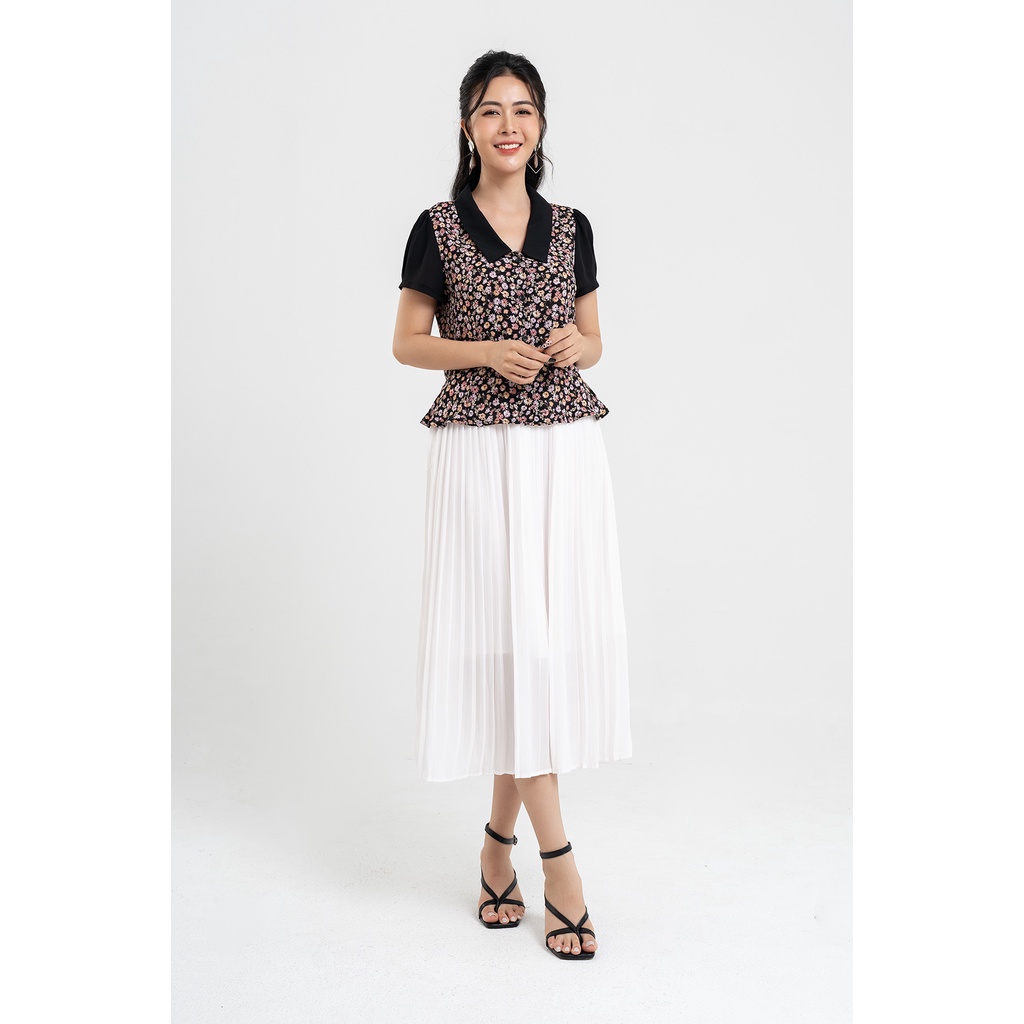 Áo Sơ Mi Cổ Sen,Gấu Xòe Lamer L61H22H051