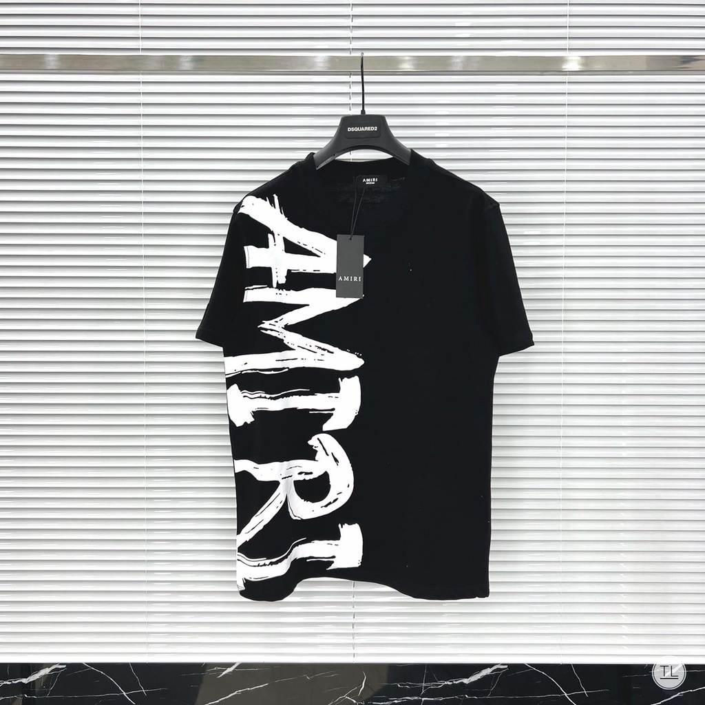 Áo phông A.Mi.Ri chữ dọc form rộng đẹp- Áo thun tay lỡ Unisex nam nữ kiểu hàn quốc vải cotton HARI in hoạ tiết