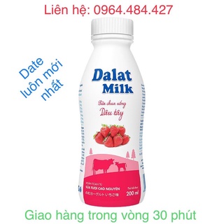 Sữa chua uống dâu tây Dalat milk 200ml (Chỉ giao Tp hcm )