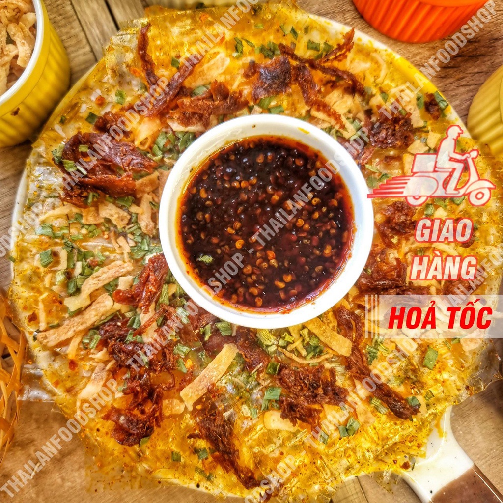 Bánh Tráng Sate Khô Mực - Xâu 10 gói
