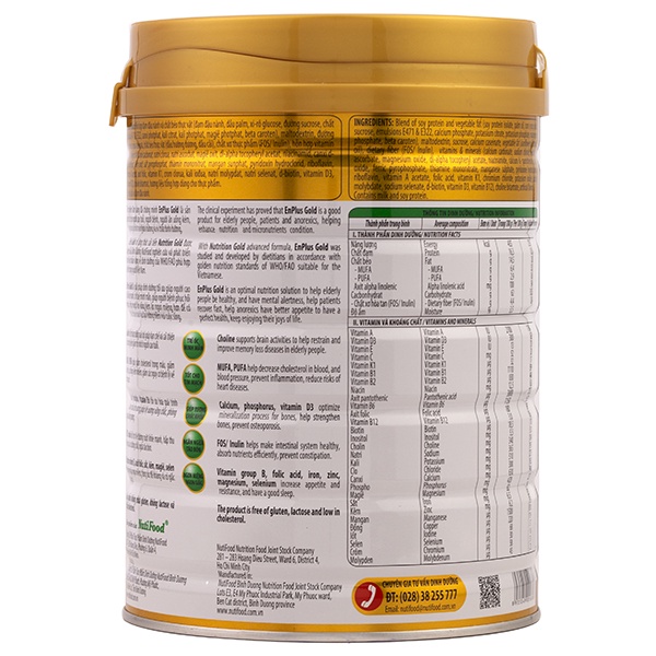 Sữa Nuti Enplus Gold 900g