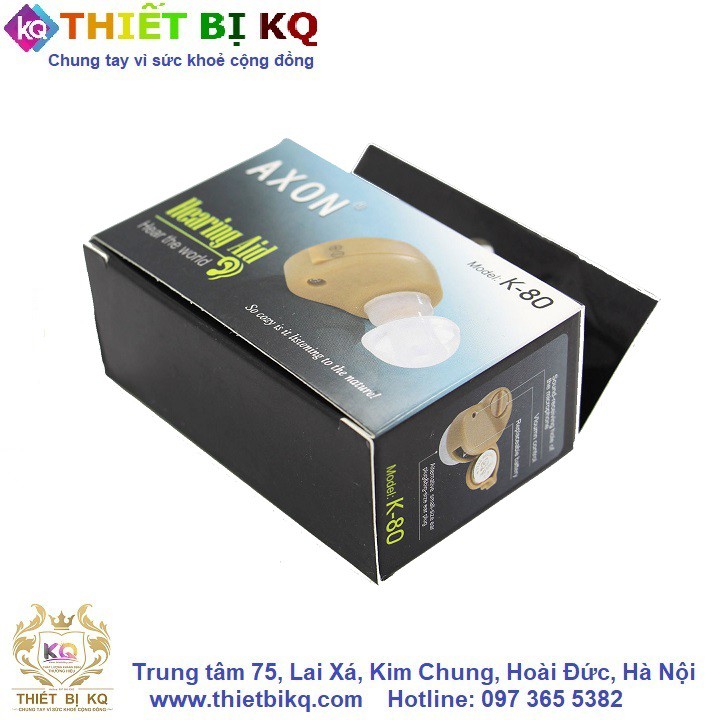 Máy trợ thính nhét tai dắt tai Axon K80