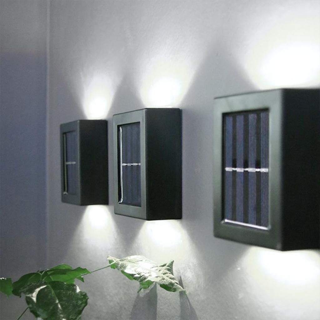 Đèn Led Gắn Tường Ngoài Trời Sử Dụng Năng Lượng Mặt Trời Chống Thấm Nước