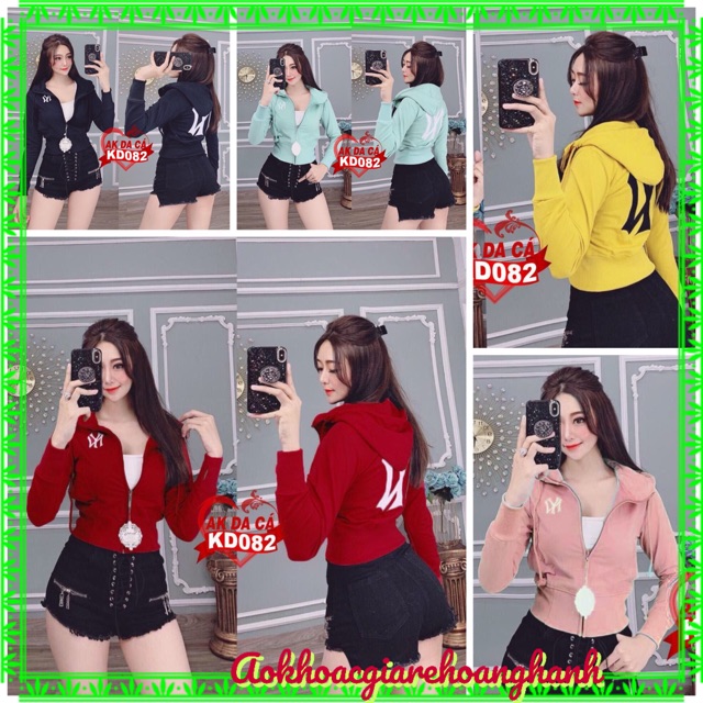 [Mã FAMAYWA giảm 10K đơn 50K] Áo khoác thun da cá phom lửng NNYY croptop