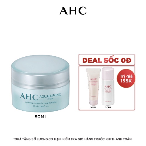 Kem Dưỡng Ẩm Da Mặt AHC Aqualuronic Cream 50ml