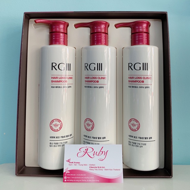 Dầu gội đầu CHỐNG RỤNG TÓC & KÍCH THÍCH MỌC TÓC RG III