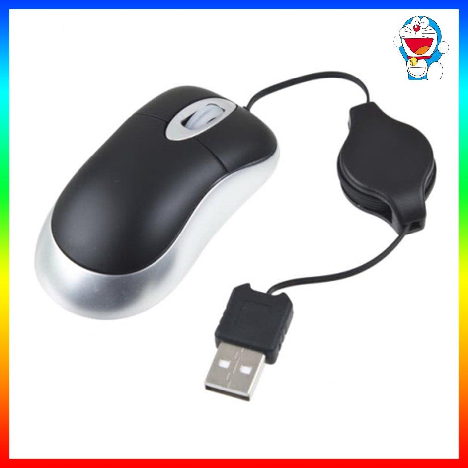 Chuột Quang Với Dây Cuộn Có Thể Thu Vào Cho Laptop Pc 800dpi | WebRaoVat - webraovat.net.vn