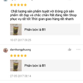 Phân bón lá HVP Vitamin B1 250ml