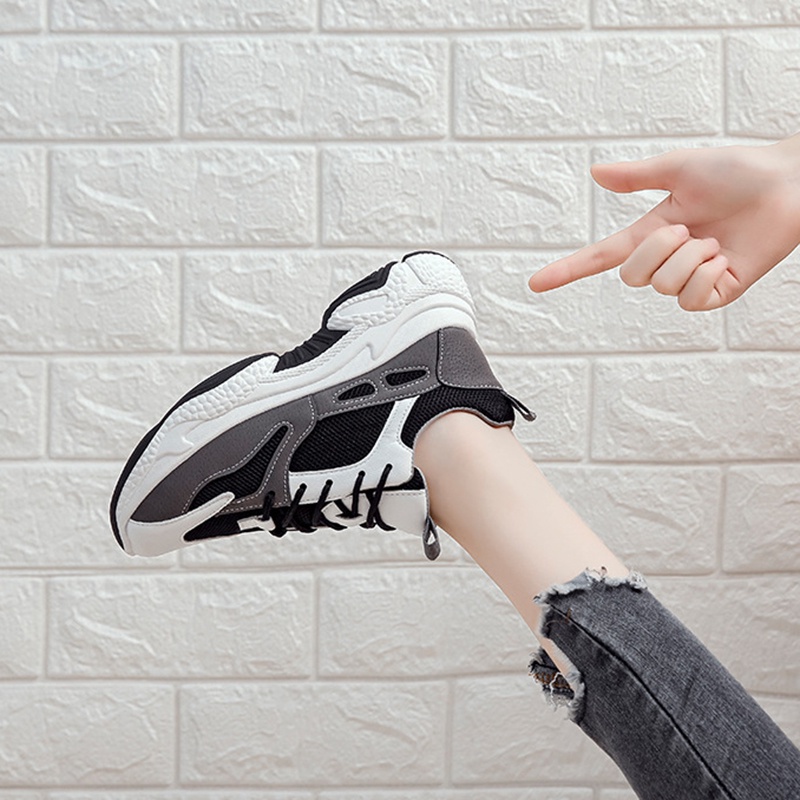Giày sneakers chạy bộ IELGY thời trang phong cách Hàn Quốc kiểu giản đơn dễ phối đồ cho phái nữ