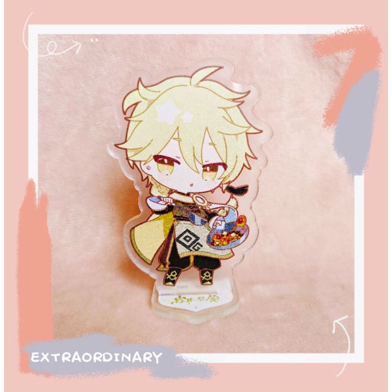 Mô hình standee nhân vật AETHER 2 game Genshin Impact mẫu nhà hàng