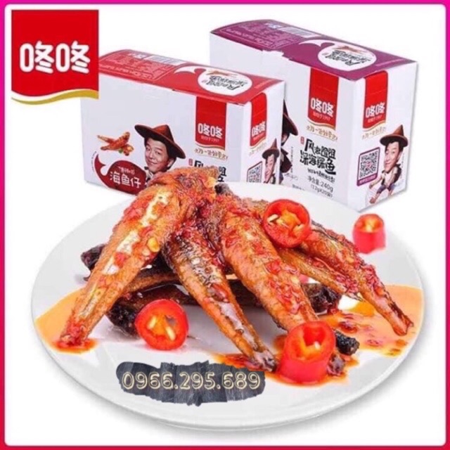 [ Xả Kho ] Hộp 20 gói cá cơm cay siêu ngon